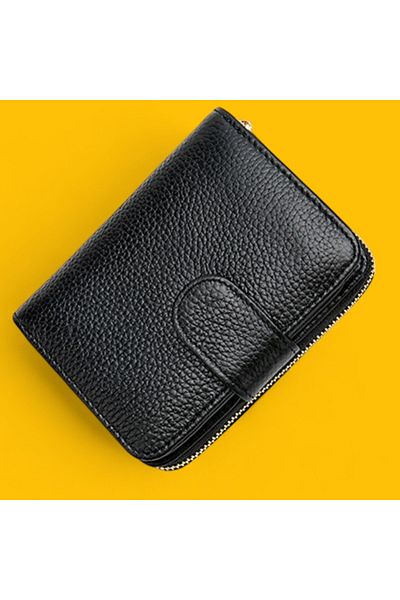 Lucmark Portofel dama din piele naturala Lucmark, 12 compartimente pentru carduri