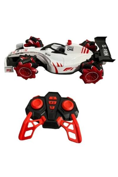 OEM Masina formula 1 cu telecomanda, pulverizeaza fum, rotatie 360 grade, mot...