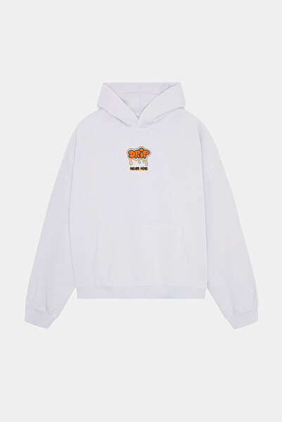 NEVERMIND oversized Βαμβακερό φούτερ με κουκούλα - Φούτερ με σχέδιο Drip Streetwear