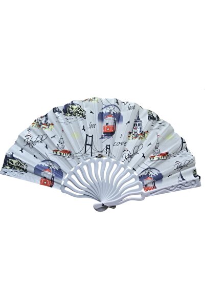 Skygo Plastic Fabric Fan 12 Pcs Istanbul