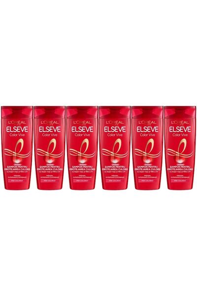 L'Oreal Paris Set 6 x Loreal Elseve Shampoo 250ml Color Vive