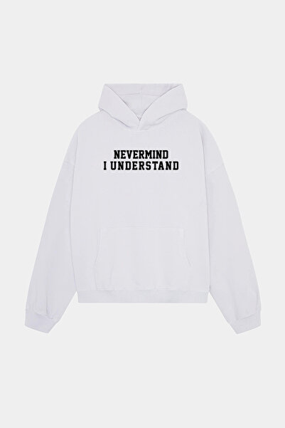 NEVERMIND Φούτερ Unisex με κουκούλα - NM με τύπωμα oversized Hoodie