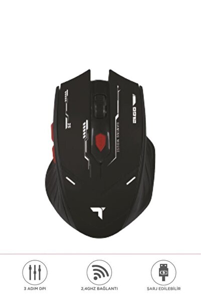 Başkenttekno TM-20 Çift Modlu Kablosuz Oyuncu Mouse Fare
