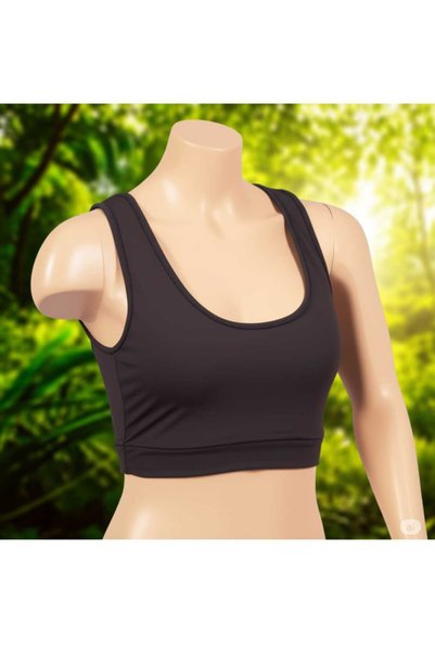 musZon Crop Cut Black Color Women's Bustier
