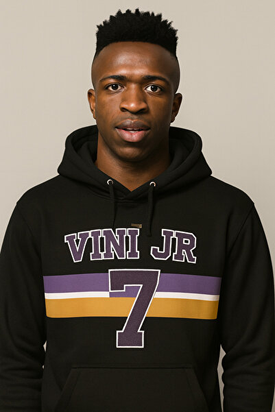 CLASSY.MODA Hanorac cu glugă Vini Jr 7 – Design echipa națională braziliană c...