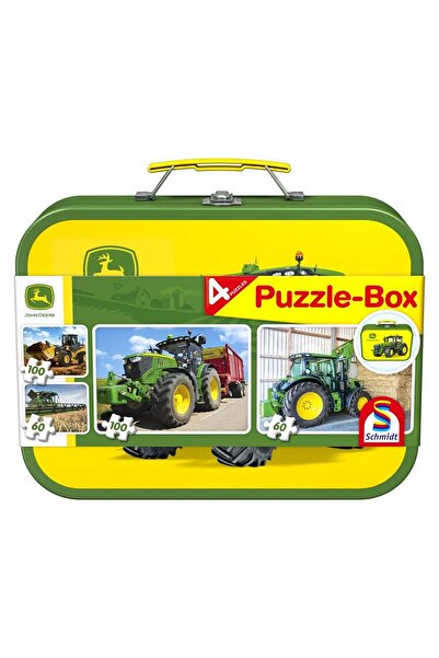 Schmidt Παζλ - John Deere, 2x60 + 2x100 κομμάτια, μεταλλικό κουτί