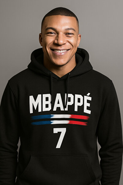 CLASSY.MODA Φούτερ Mbappé 7 με κουκούλα – Σχέδιο Εθνικής Ομάδας Γαλλίας με 3 ...