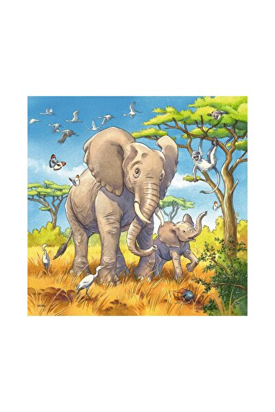 RAVENSBURGER Παζλ - Ζώα, 3x49 τεμάχια