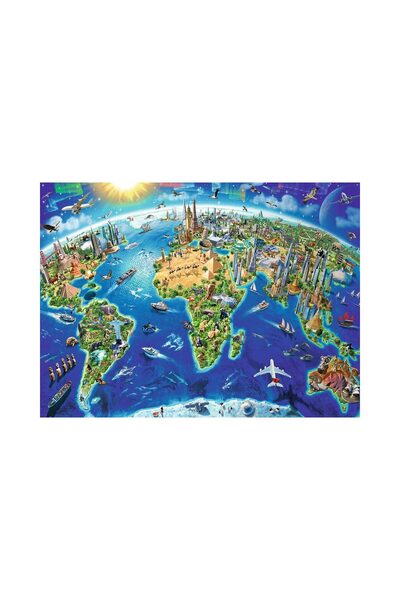 RAVENSBURGER Puzzle - Harta Lumii, 200 piese