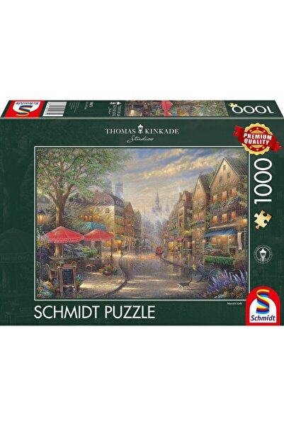 Schmidt Puzzle - Thomas Kinkade: Cafe In Munich, 1000 pieces