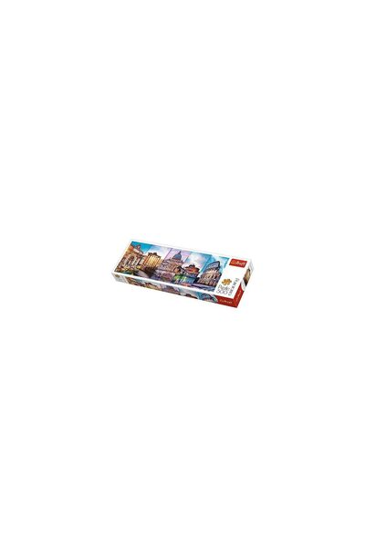 Trefl Panoramic Puzzle - Collage - Rome, 500 pieces