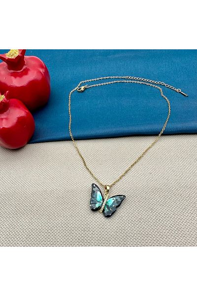 Opia Takı & Aksesuar Steel Butterfly Pendant