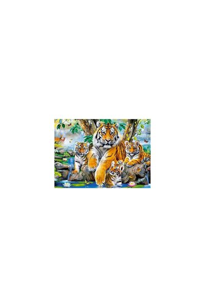 Castorland Puzzle - Tigers by the Stream, 120 piese