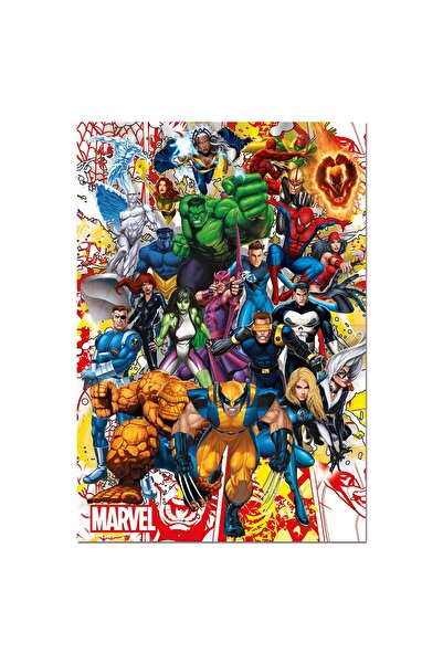 EDUCA Παζλ - Marvel Heroes, 500 κομμάτια, περιλαμβάνει κόλλα παζλ