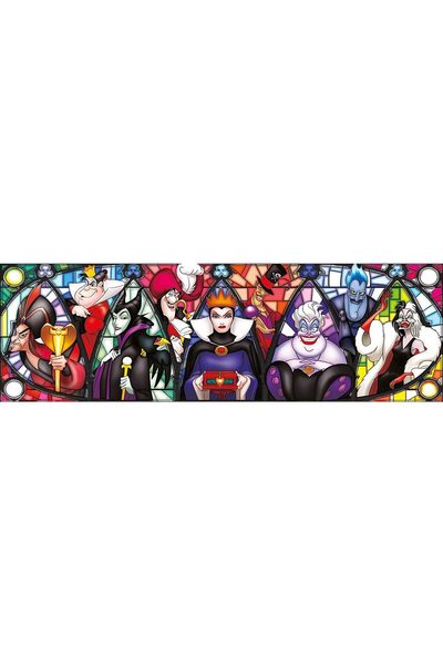 CLEMENTONI Puzzle 1000 piese panoramic - Disney Villains