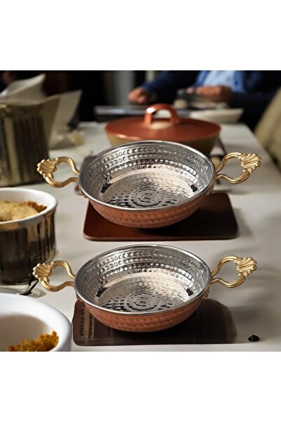 BARITCIOGLU Copper Sahan Pan 2 Pieces X 14 cm