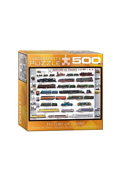 Eurographics Puzzle - History of Trains, 500 piese