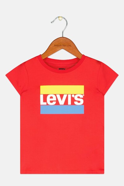 Levi's Toddler Girl Round Neck Short Sleeve Printed T-Shirt