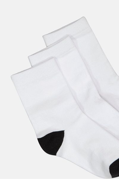 Joe Boxer Toddlers Boy 5 Pairs Textured Ankle Socks, White