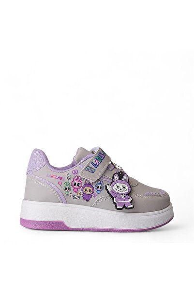 NS Little Labulabu Printed Girl's Sneaker, Orthopedic, Flat Bottom.