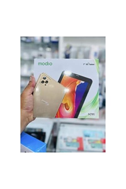 Modio M12 Android Tablet, 7 Inch, 5G WiFi, HD IPS Display, 256GB Storage, Gold