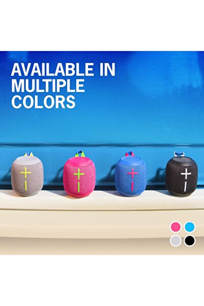 ULTIMATE Ears WONDERBOOM 3، مكبر صوت لاسلكي صغير محمول بتقنية البلوتوث، مقاوم للماء - أسود نشط