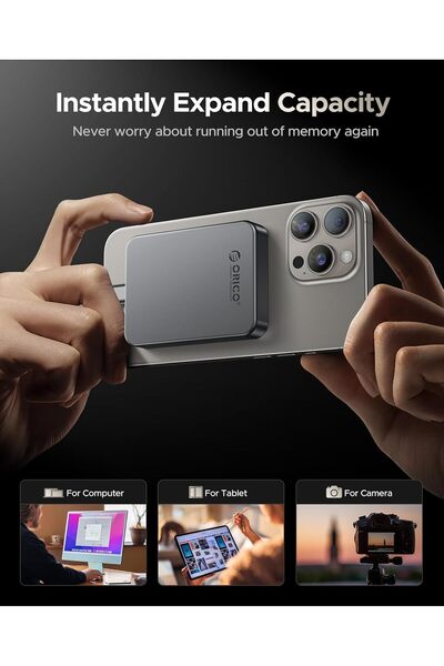 Orico 512GB Magnetic Portable SSD K5PLUS (USB 3.2 Gen1, up to 460MB/s)