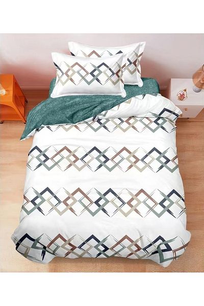 CHIRASO CHIRASO Bedding Set, 1 Person, ELASTIC Sheet 140x200cm, Duvet Cover 160x200cm, 2 Pillowcases