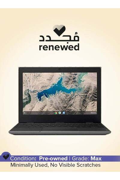 LENOVO Renewed - Chromebook 100e Laptop With 11.6-Inch Display, MediaTek MTK 8173C Processor/4GB RAM