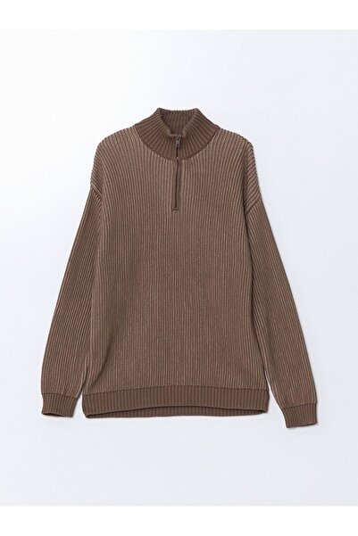 LC Waikiki Maro guler ridicat Pulover tricot pentru bărbați cu mânecă lungă