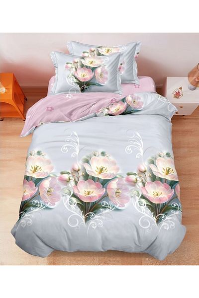 CHIRASO CHIRASO Bedding Set, 1 Person, ELASTIC Sheet 140x200cm, Duvet Cover 160x200cm, 2 Pillowcases