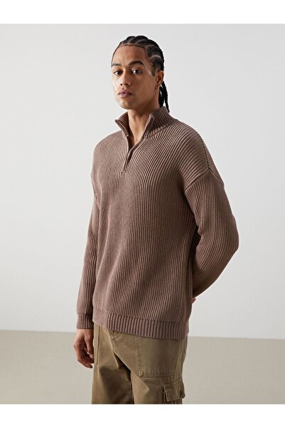 LC Waikiki Maro guler ridicat Pulover tricot pentru bărbați cu mânecă lungă