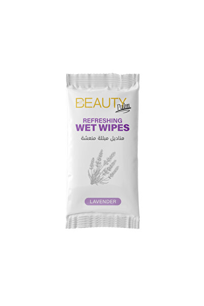Beauty Palm مناديل مبللة منعشة، ٢٥ منديلًا/عبوة - لافندر