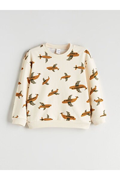 LC Waikiki Lcw Eco Printed Boy's Sweatshirt and Pants 2-Pack