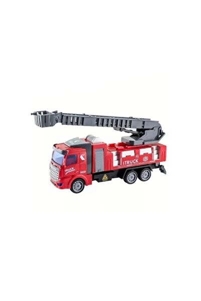 OEM Toy Fire Truck with Ladder, Metal/Plastic, Red, 18 cm