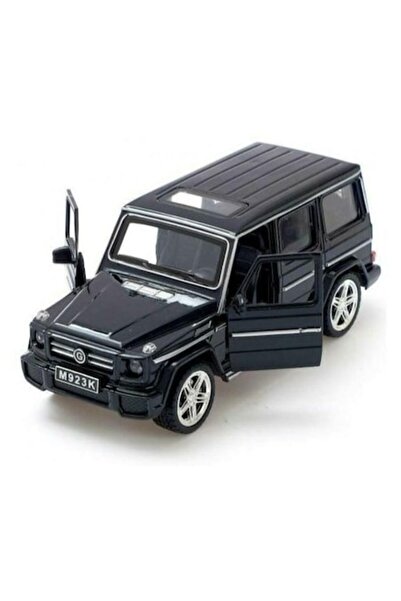 MASHASHOP Metal Car Mercedes Benz M923K, 1:24, movable doors, movable trunk, movable hood, black, 18 cm