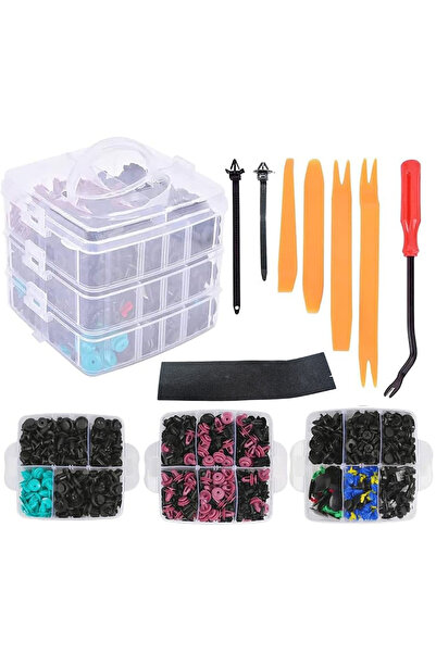 Monte Lua 696 adet araç sabitleme klipsi, evrensel, kapı kaplaması, mandallar...