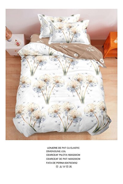 CHIRASO CHIRASO Bedding Set, 1 Person, ELASTIC Sheet 140x200cm, Duvet Cover 160x200cm, 2 Pillowcases