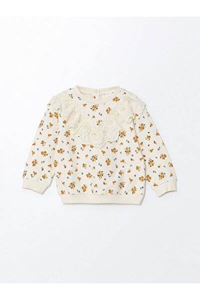 LC Waikiki Lcw Baby Crew Neck Baby Girl Sweatshirt and Leggings Pants Set of 2