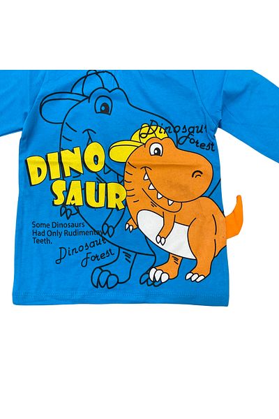 OEM DINO PRINT LONG SLEEVE BLOUSE