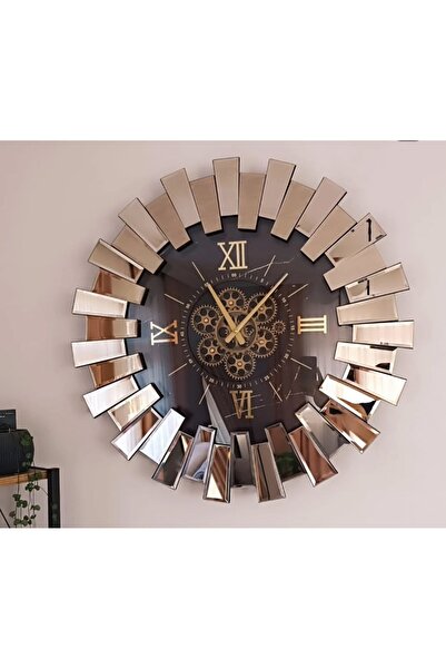 Şişecam Bronz Çarkli Saat Ayna