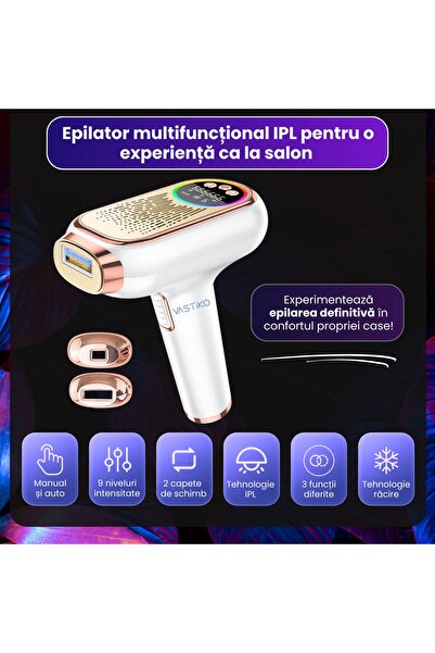 VASTiKO Professional 3-in-1 IPL Epilator with 999,999 Pulses