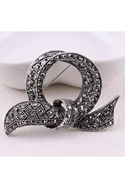 Violetta - Broșă vintage cu marcasite VP92 din argint