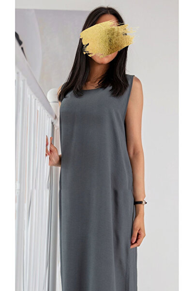 outline Gray abaya dress