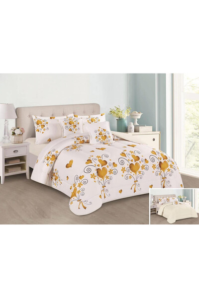 HOURS Rosemary-005 Romantic Horse 6-Piece Duvet Set