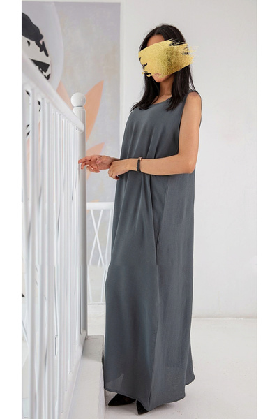 outline Gray abaya dress