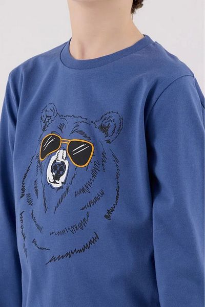 ROLY POLY 100% Cotton Circle Neck Boy's Long Sleeve Pajama Set