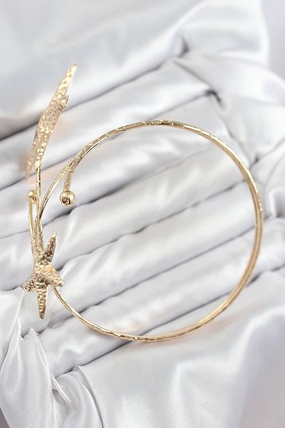 Clariss Brass Sea Star Model Gold Color Women's Pazu Bracelet