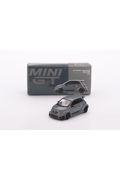 mini gt 1/64 995 Abarth 595 LB-WORKS x Abas Works Grey