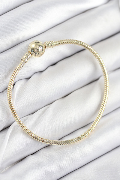 Clariss Brass Charm Topcuk Model Gold Color Women's Bracelet